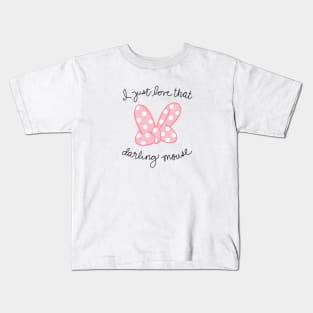 Love That Darling Mouse Kids T-Shirt